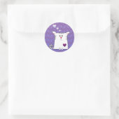 Sticker Rond Petit Alfie violet (Sac)