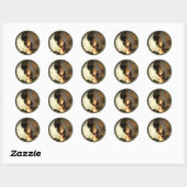 Sticker Rond Petit Ange (Feuille)