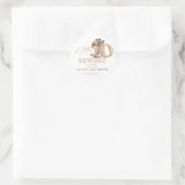 Sticker Rond Petit Baby shower Cowboy (Sac)