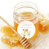 Sticker Rond Petit Baby shower de miel doux
