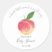 Sticker Rond Petit Baby shower doux (Devant)