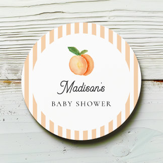 Sticker Rond Petit Baby shower doux