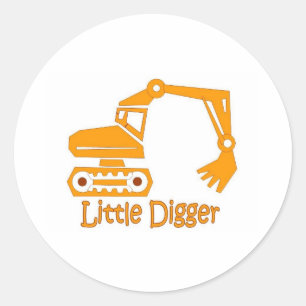 Sticker Rond petit bêcheur