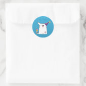 Sticker Rond Petit bleu d'Alfie (Sac)