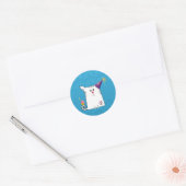 Sticker Rond Petit bleu d'Alfie (Enveloppe)
