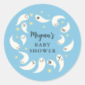 Sticker Rond Petit Boo Boy Baby shower Favoriser (Devant)