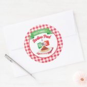 Sticker Rond Petit BOULETTE 1er ANNIVERSAIRE (Enveloppe)