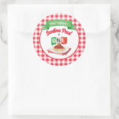 Sticker Rond Petit BOULETTE 1er ANNIVERSAIRE (Sac)