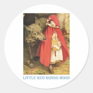 Sticker Rond Petit Chaperon Rouge