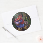 Sticker Rond Petit Chaperon Rouge (Enveloppe)