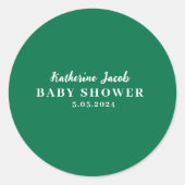 Sticker Rond Petit chéri en route Fête de bébé au citron (Devant)