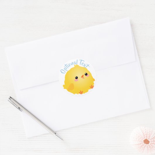 Sticker Rond Petit Chick (Enveloppe)