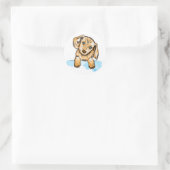 Sticker Rond Petit Chien Chien Chien Chien Chien Mignonne (Sac)