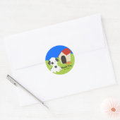 Sticker Rond Petit chiot (Enveloppe)