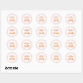 Sticker Rond Petit Citrouille 1er anniversaire (Feuille)