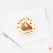 Sticker Rond Petit Citrouille Pie Baby shower d'automne (Enveloppe)