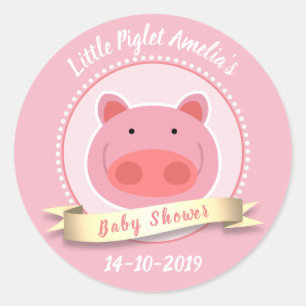 Sticker Rond Petit cochon