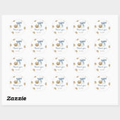 Sticker Rond Petit Cookie d'anniversaire merci (Feuille)