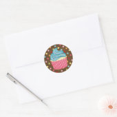 Sticker Rond petit cupcake (Enveloppe)