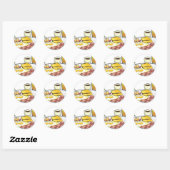 Sticker Rond Petit déjeuner (Feuille)