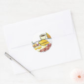 Sticker Rond Petit déjeuner (Enveloppe)