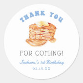 Sticker Rond Petit-déjeuner à la crêpe petit-déjeuner Merci d'a (Devant)