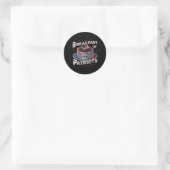 Sticker Rond Petit-Déjeuner Patriots Pancake American Cake 4ème (Sac)