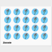 Sticker Rond petit dragon (Feuille)