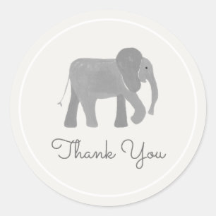 Sticker Rond Petit éléphant