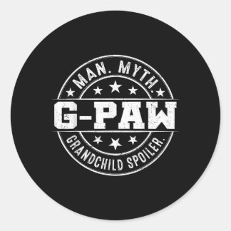 Sticker Rond Petit-enfant drôle G-Paw Spoiler Homme Mythe G-Paw