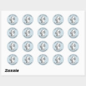 Sticker Rond Petit Fantôme Mignon (Feuille)