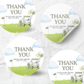 Sticker Rond Petit Golf Bébé Shower Putter