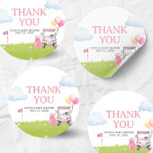 Sticker Rond Petit Golf Bébé Shower Putter
