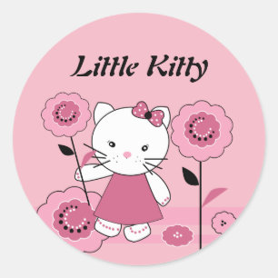 Sticker Rond Petit Kitty