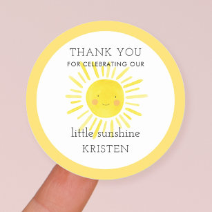 Sticker Rond Petit Merci de soleil Favoriser