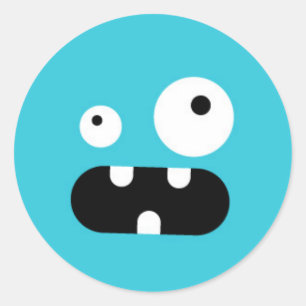 Sticker Rond Petit monstre