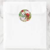 Sticker Rond Petit Noël (Sac)