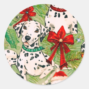 Sticker Rond Petit Noël
