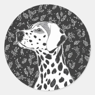 Sticker Rond Petit Noël