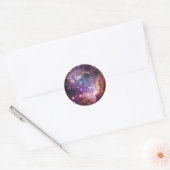 Sticker Rond Petit Nuage de Magellan violet (Enveloppe)
