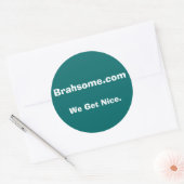 Sticker Rond Petit pare-chocs Brahsome (Enveloppe)