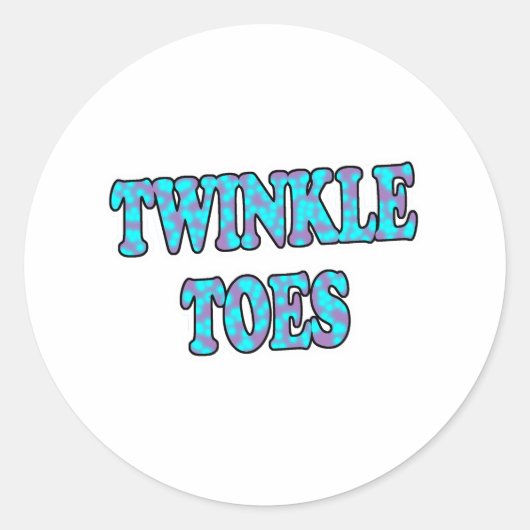 Sticker Rond Petit Pied Qui Brille (Devant)