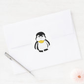 Sticker Rond Petit Pingouin mignon (Enveloppe)