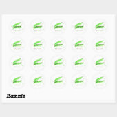 Sticker Rond Petit Pois (Feuille)