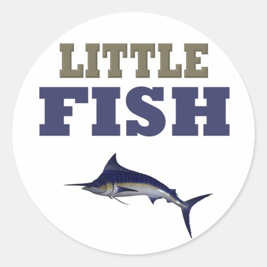 STICKER ROND PETIT POISSON (Devant)