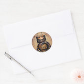 Sticker Rond Petit robot (Enveloppe)