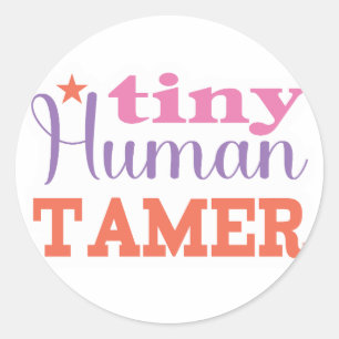 Sticker Rond Petit Tamer humain