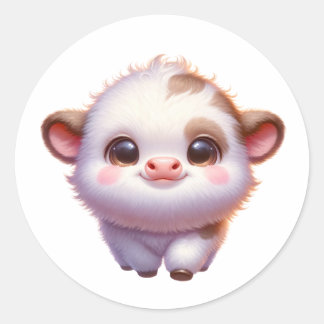 Sticker Rond Petit veau