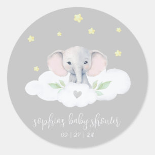 Sticker Rond Petite arachide Baby shower neutre entre les sexes