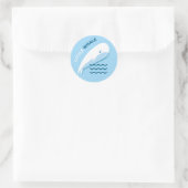 Sticker Rond Petite baleine. (Sac)